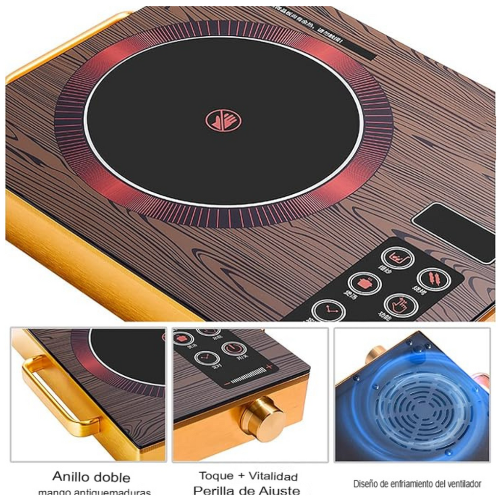 Cocina Eléctrica Infrarroja Madera